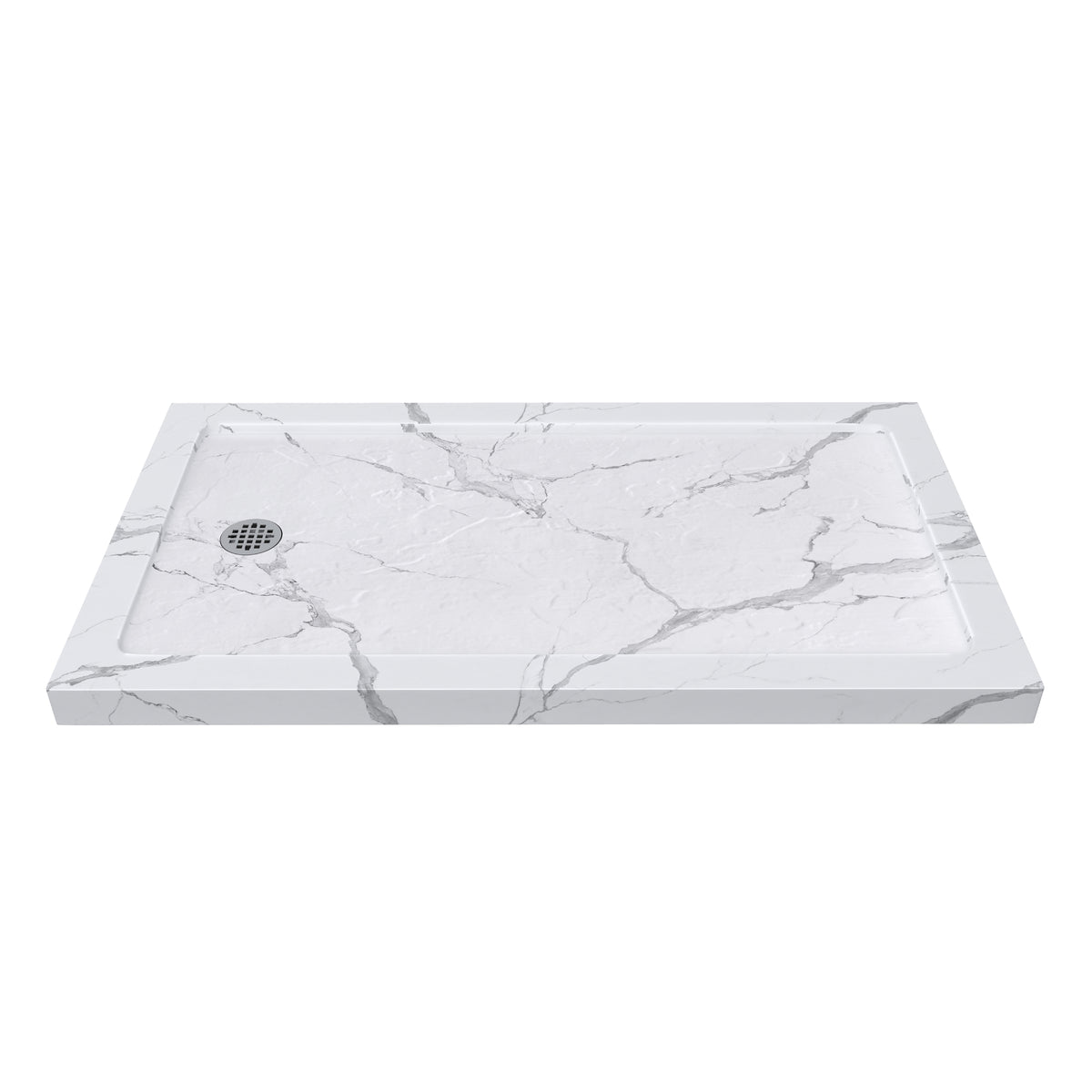 Carrara White Shower Base, 54 in. L x 32 in. W, Model SY5432