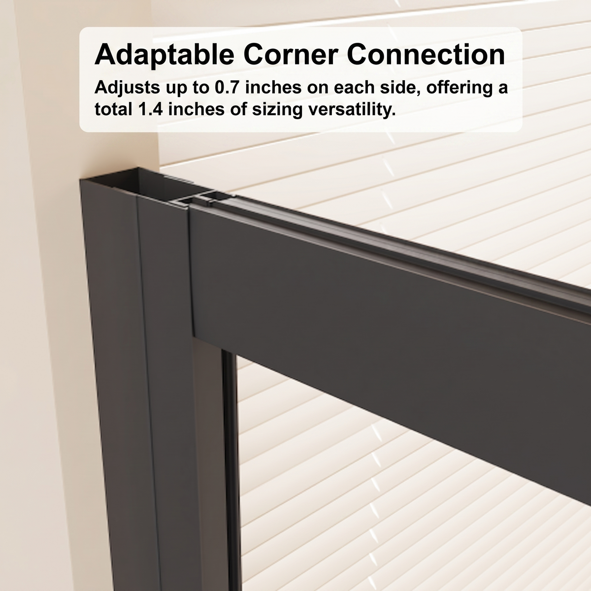 Neo-Angle Sliding Shower Enclosure 36"x72", 1/4" Clear Tempered Glass Diamond Shaped Shower Door, Double Rollers & Stainless Steel Handles, Black